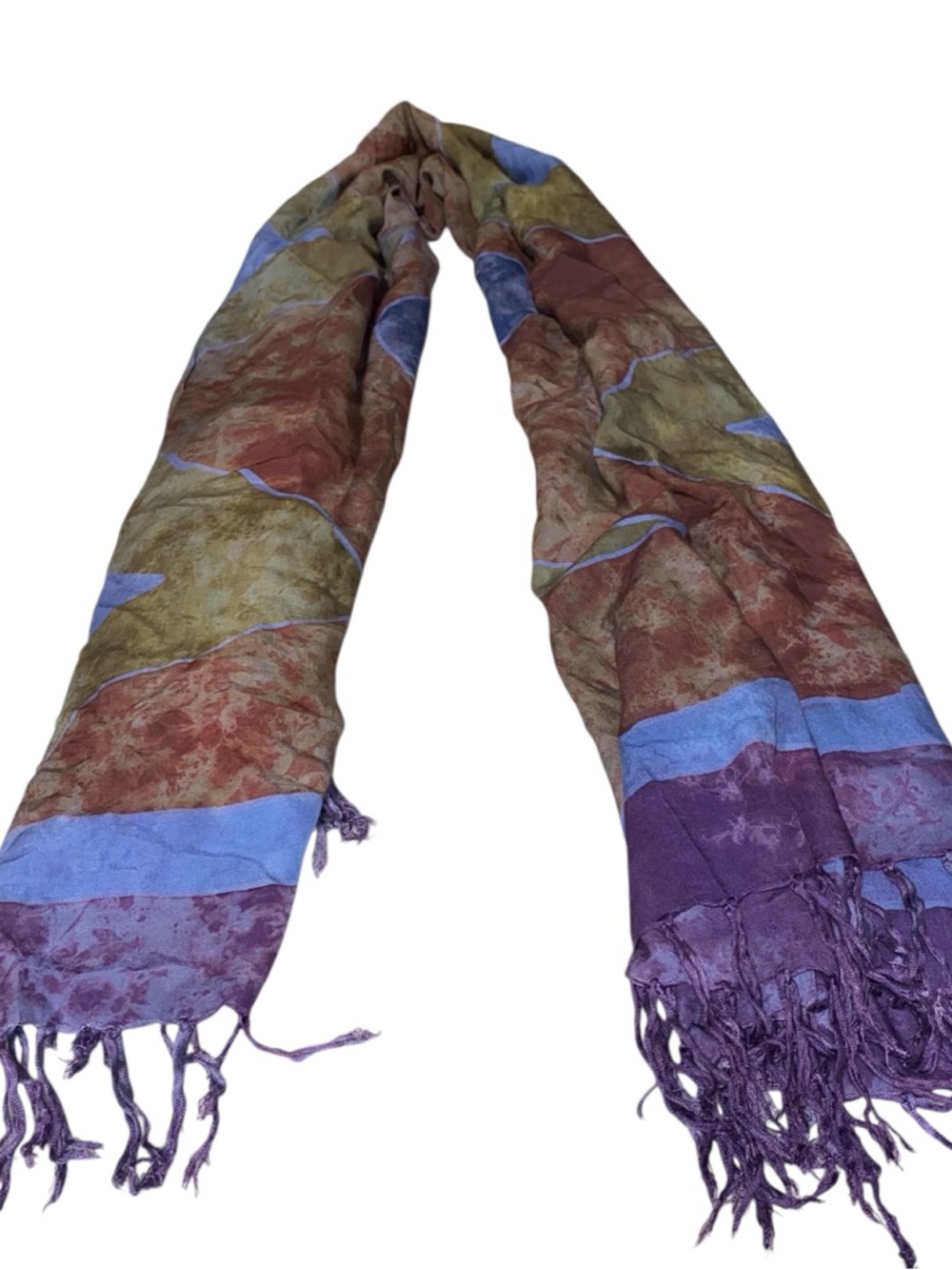 Colorful Bohemian Tapestry Scarf - Picture 4 of 7